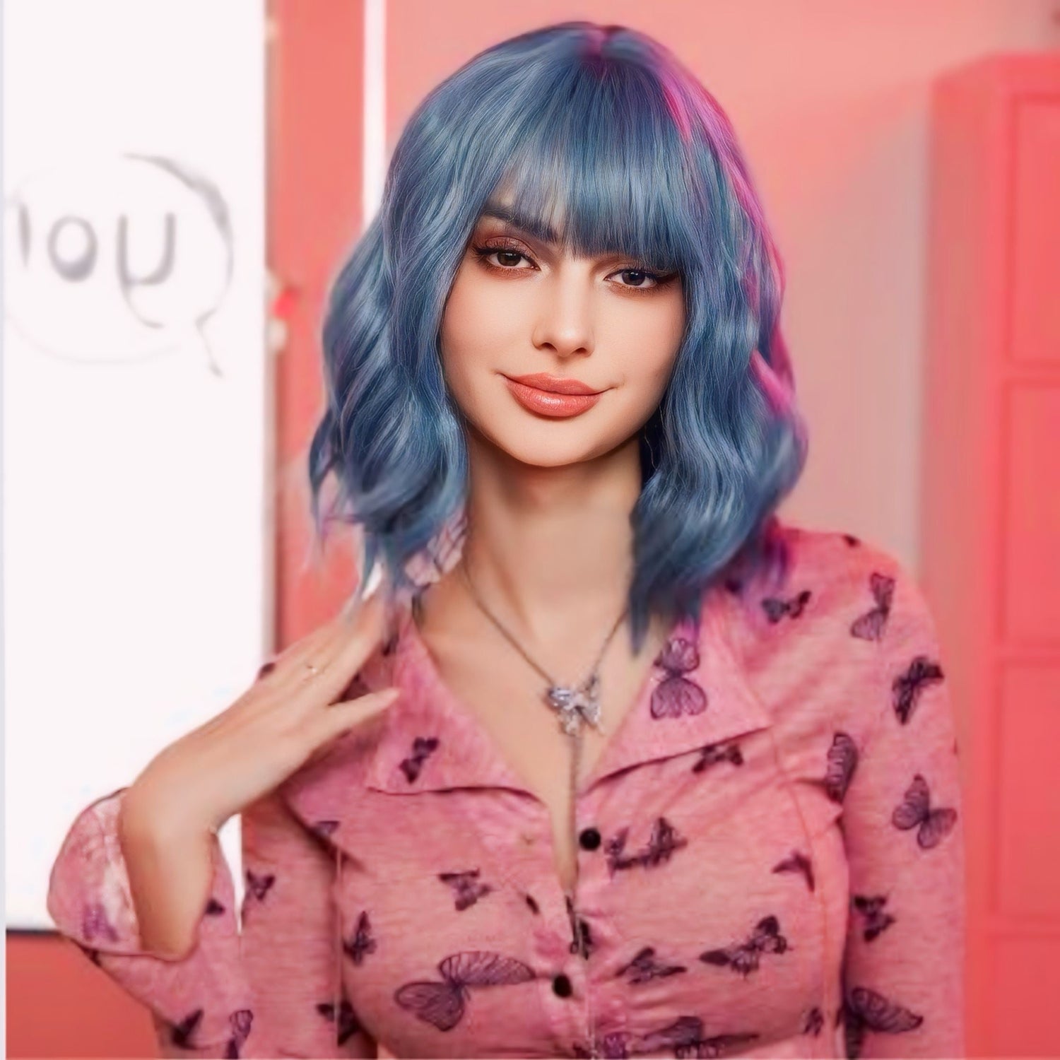 Short Synthetic Hard Front Wigs